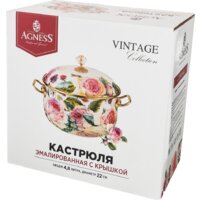 Кастрюля Agness Винтаж 950-024 - Превью изображения №3 — Интернет-магазин Time-Shop