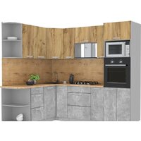 Интерлиния Мила Лайт 1.68x2.4 левая (дуб золотой/бетон/дуб бунратти)