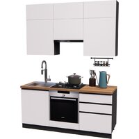 ВерсоМебель Эко Премиум 1.8 (белый фасадный/ст. дуб вотан)