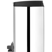 Мусорное ведро Brabantia Pedal Bin Silent 10 л прямоугольное (стальной полированный) - Превью изображения №3 — Интернет-магазин Time-Shop