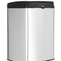 Мусорное ведро Brabantia Pedal Bin Silent 10 л прямоугольное (стальной полированный) - Превью изображения №2 — Интернет-магазин Time-Shop