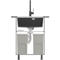 Кухонная мойка Quadron HQJ6045U5_PVDG1_U - Превью изображения №4 — Интернет-магазин Time-Shop