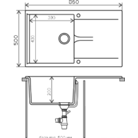 Кухонная мойка Polygran Gals-860 (опал 328) - Превью изображения №3 — Интернет-магазин Time-Shop