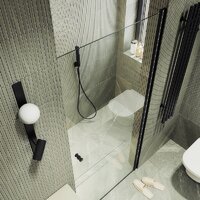 Душевая дверь MaybahGlass 198x60 MGD-797-6 (прозрачное стекло/черный) - Превью изображения №7 — Интернет-магазин Time-Shop