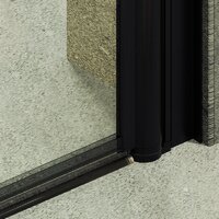 Душевая дверь MaybahGlass 198x60 MGD-797-6 (прозрачное стекло/черный) - Превью изображения №3 — Интернет-магазин Time-Shop