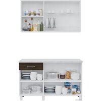 Готовая кухня Горизонт Trend 1300 (крафт белый/крафт серый) - Превью изображения №2 — Интернет-магазин Time-Shop