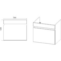  Viant Тумба с умывальником Мальта Como 60 VMAL60CO-T1YP+S-UM-COM60/1-w - Превью изображения №6 — Интернет-магазин Time-Shop