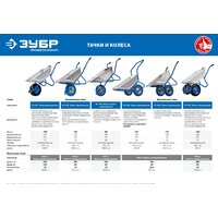 Одноколесная тачка Зубр Профессионал 39903 - Превью изображения №5 — Интернет-магазин Time-Shop