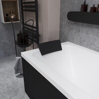 Ванна Lauter Bianca 140 21207140 (с ножками, черным подголов.,черным лиц. и торц.экраном) - Превью изображения №17 — Интернет-магазин Time-Shop