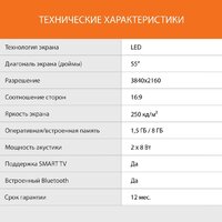 Телевизор SunWind SUN-LED55XU401 - Превью изображения №7 — Интернет-магазин Time-Shop