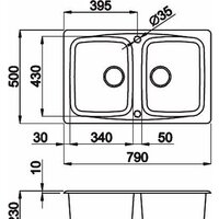 Кухонная мойка Elleci Master 350 Ghisa 70 - Превью изображения №2 — Интернет-магазин Time-Shop