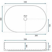 Умывальник Rea Layla U9108 - Превью изображения №6 — Интернет-магазин Time-Shop