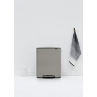 Система сортировки мусора Brabantia Bo Pedal Bin 2 x 30 л (минерально-серый) - Превью изображения №15 — Интернет-магазин Time-Shop