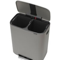 Система сортировки мусора Brabantia Bo Pedal Bin 2 x 30 л (минерально-серый) - Превью изображения №4 — Интернет-магазин Time-Shop