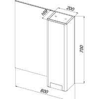  АВН Шкаф с зеркалом Сорренто 60 115.09 - Превью изображения №6 — Интернет-магазин Time-Shop