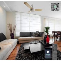 Припотолочная люстра Estares Fan Wood 48W+18W R-APP-1060x390-WHITE/WOOD/WHITE-220-IP20 - Превью изображения №2 — Интернет-магазин Time-Shop