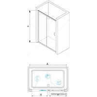 Душевая дверь RGW PA-016 350801610-11 100 (хром/прозрачное стекло) - Превью изображения №3 — Интернет-магазин Time-Shop