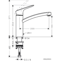Смеситель Hansgrohe Logis 160 71832000 - Превью изображения №2 — Интернет-магазин Time-Shop