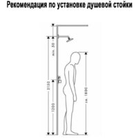 Душевая система  Wisent WP3500BL - Превью изображения №5 — Интернет-магазин Time-Shop