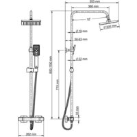 Душевая система  Wasserkraft A15502 Thermo - Превью изображения №8 — Интернет-магазин Time-Shop