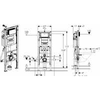 Инсталляция для унитаза Geberit Duofix UP 320 111.350.00.5 - Превью изображения №2 — Интернет-магазин Time-Shop