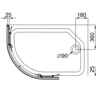 Душевой уголок Triton Коралл А1 120x80 R (мозаика) - Превью изображения №3 — Интернет-магазин Time-Shop
