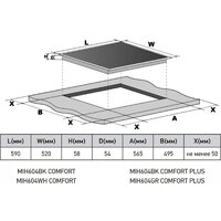 Варочная панель Meferi MIH604GR Comfort Plus - Превью изображения №9 — Интернет-магазин Time-Shop
