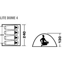 Треккинговая палатка Jungle Camp Lite Dome 4 (зеленый/серый) - Превью изображения №7 — Интернет-магазин Time-Shop