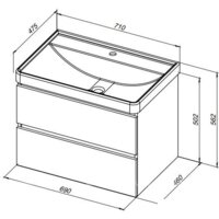  Aquanet Тумба под умывальник Вега 70 308333 - Превью изображения №13 — Интернет-магазин Time-Shop