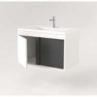  Дабер Тумба под умывальник 014 Cersanit Como 70 Т14.7C.0.20 (белый древесный/серый) - Превью изображения №3 — Интернет-магазин Time-Shop