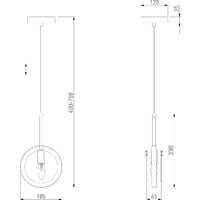Подвесная люстра Евросвет 50121/1 (черный) - Превью изображения №5 — Интернет-магазин Time-Shop