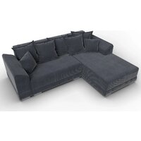 Угловой диван Лига диванов NordWood правый угол (велюр, Cilium Grafit, серый) - Превью изображения №4 — Интернет-магазин Time-Shop