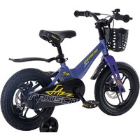 Детский велосипед Maxiscoo Jazz Pro 14 2024 (синий карбон) - Превью изображения №4 — Интернет-магазин Time-Shop