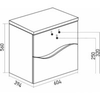  Mixline Тумба под умывальник Лайф 60 553031 - Превью изображения №4 — Интернет-магазин Time-Shop