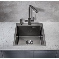 Кухонная мойка Milacio Denia 41 Steel MC.77469 (вороненая сталь) - Превью изображения №3 — Интернет-магазин Time-Shop