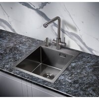 Кухонная мойка Milacio Denia 41 Steel MC.77469 (вороненая сталь) - Превью изображения №2 — Интернет-магазин Time-Shop