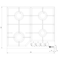 Варочная панель Schtoff H6034C16IS Black - Превью изображения №2 — Интернет-магазин Time-Shop