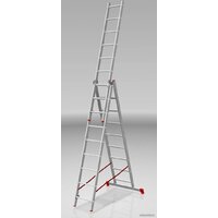Лестница-стремянка Новая высота NV 223 алюминиевая трёхсекционная 3x9 ступеней - Превью изображения №3 — Интернет-магазин Time-Shop