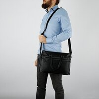 Мужская сумка Francesco Molinary 356-Q8196-8-BLK (черный) - Превью изображения №7 — Интернет-магазин Time-Shop