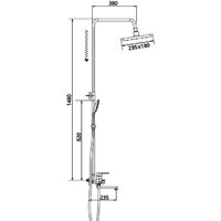 Душевая система  Shevanik S8136H - Превью изображения №2 — Интернет-магазин Time-Shop
