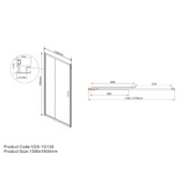 Душевая дверь Vincea Garda VDS-1G135CH (хром/шиншилла) - Превью изображения №7 — Интернет-магазин Time-Shop