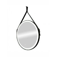  Континент Зеркало Millenium Black Led D 50 (натуральная кожа, черный) - Превью изображения №4 — Интернет-магазин Time-Shop
