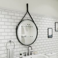  Континент Зеркало Millenium Black Led D 50 (натуральная кожа, черный) - Превью изображения №12 — Интернет-магазин Time-Shop