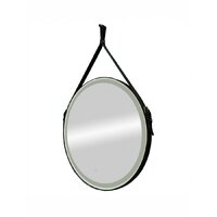  Континент Зеркало Millenium Black Led D 50 (натуральная кожа, черный) - Превью изображения №3 — Интернет-магазин Time-Shop