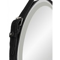  Континент Зеркало Millenium Black Led D 50 (натуральная кожа, черный) - Превью изображения №5 — Интернет-магазин Time-Shop