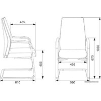 Офисный стул Бюрократ _JONS-LOW-V (бежевый) - Превью изображения №5 — Интернет-магазин Time-Shop