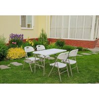 Стол Calviano Складной, прямоугольный 122x60.5 см (белый) - Превью изображения №3 — Интернет-магазин Time-Shop