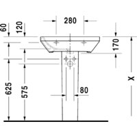 Умывальник Duravit DuraStyle 60x44 (2319600000) - Превью изображения №2 — Интернет-магазин Time-Shop