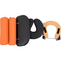 Массажный стол Atlas Sport складной 3-с деревянный 60 см (черно-оранжевый) - Превью изображения №4 — Интернет-магазин Time-Shop