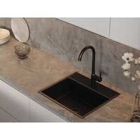 Смеситель Cersanit Elio однорычажный 68261 (черный) - Превью изображения №9 — Интернет-магазин Time-Shop